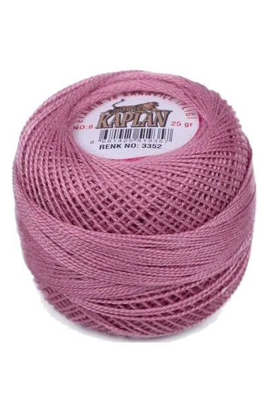 3 Adet Kaplan Etamin Ve Kanaviçe İpi 8 No Kod/Renk: 820 - 3352 - MUNZUR ÇİÇEĞİ - Ryl - Resim 4