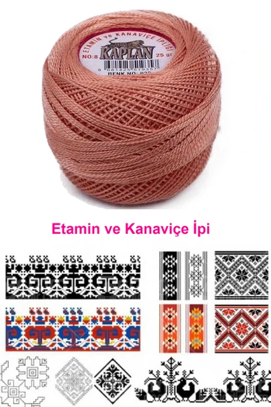 Kaplan Etamin Ve Kanaviçe İpi 8 No Kod/Renk: 922 - Royaleks - Resim 2