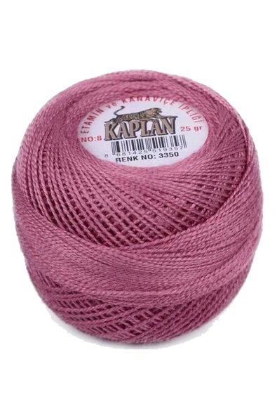 3 Adet Kaplan Etamin Ve Kanaviçe İpi 8 No Kod/Renk: 1002 - 3350 - 204 - Ryl - 3