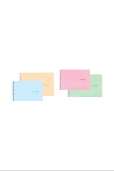 Pastel Resim Defteri Pp Kapak Spiralli 17X25 cm 24'lü - 2