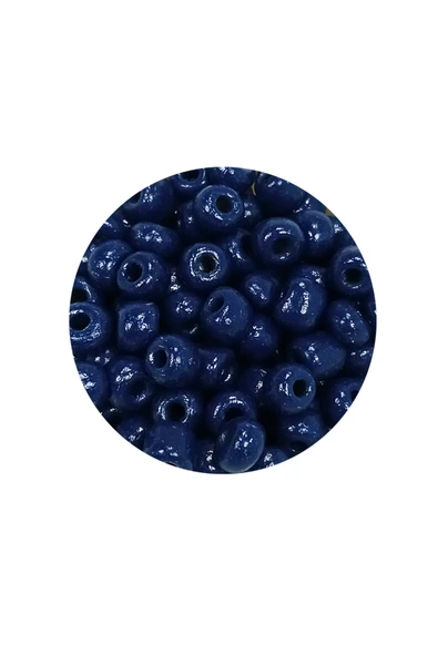 Dökme Cam Kum Boncuk Büyük Boy (6/0) 4 mm - 60 Gram - Lacivert - BNC134 - 2