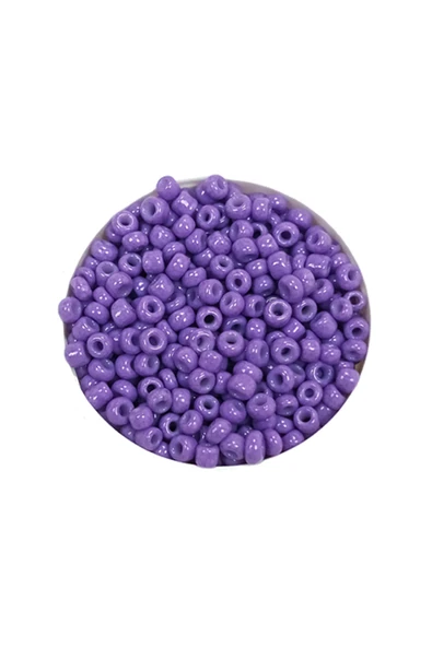 Dökme Cam Kum Boncuk (11/0) 2 mm - 20 Gram -  Eflatun - BNC020 - 2