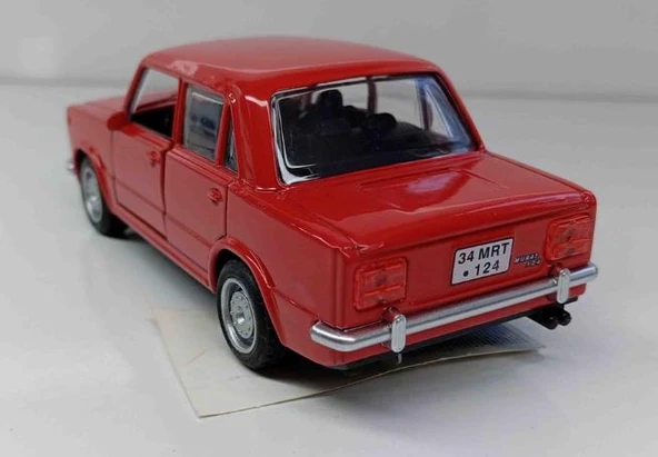 Oyuncak Metal Model Araba 1/36 Çek Bırak Kırmızı Hacı Murat 124 - 2