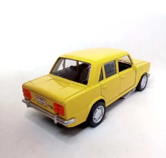 Oyuncak Metal Model Araba 1/36 Çek Bırak Sarı Hacı Murat 124 - 2