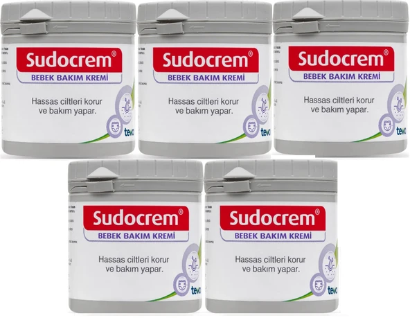 Sudocrem Cilt Bebek Bakım - Pişik Kremi 250GR (5 Li Set)