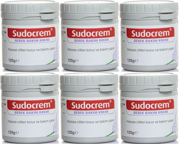 Sudocrem Cilt Bebek Bakım - Pişik Kremi 125GR (6 Lı Set)
