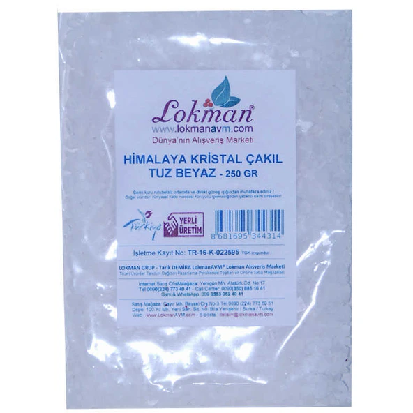 Yemeklik Himalaya Kristal Kaya Tuzu Çakıl Beyaz 250 Gr - 2