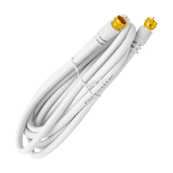 S-LINK SLX-590 F KONNEKTÖRLÜ 2 METRE HAZIR RG6/U ANTEN KABLOSU BLİSTERLİ - Resim 2