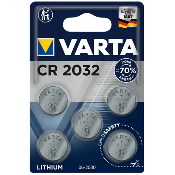 VARTA CR2032 3V LİTYUM PİL 5Lİ PAKET FİYAT