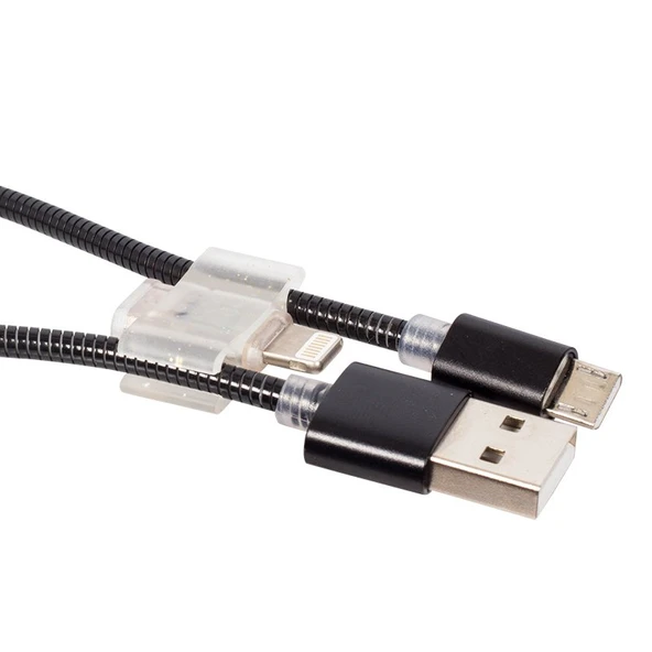 POWERMASTER ANDROID*SAMSUNG SERİSİ + IPHONE ÖRGÜLÜ KISA DATA*ŞARJ ABLOSU - Resim 2