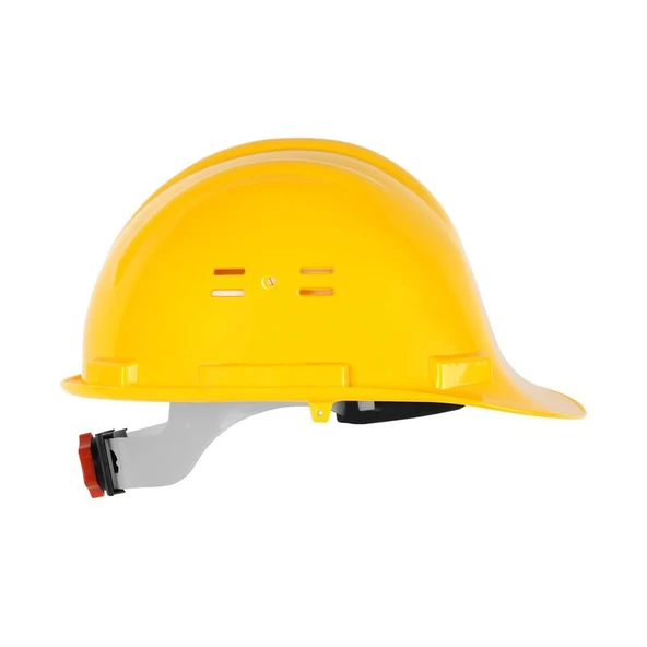 Sarı Baret - Hava Delikli - Enseden Ayarlı Vidalı Güvenlik Bareti - 2