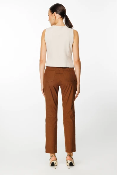 Ekol Kadın Regular Fit Pantolon - Minimalist Günlük Tarz - 6