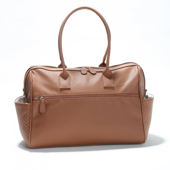 M&Y Gaia Deri Anne Bebek Bakım Çanta Seti 7240 Taba - 5