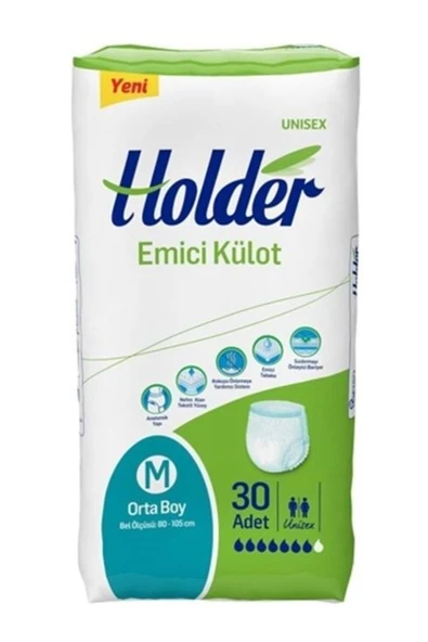 Holder Emici Külot Yetişkin Hasta Bezi Orta Boy ( Medium ) 30 Adet
