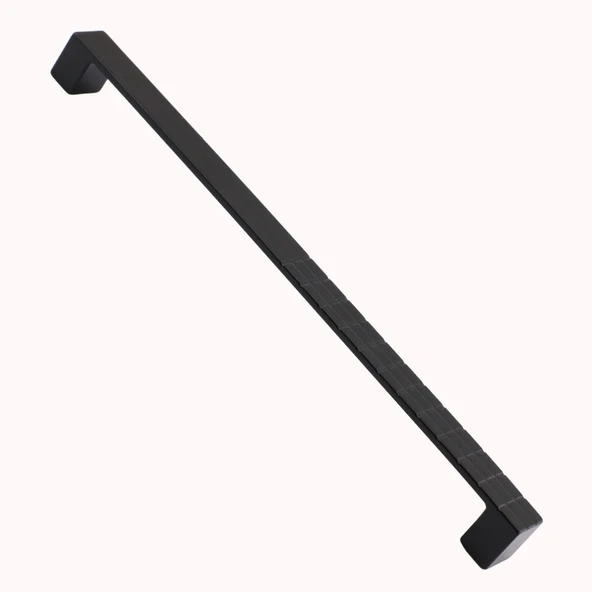 10 Adet Bihter Mobilya Mutfak Dolabı Çekmece Dolap Kapak Kulpu Kulbu Metal Siyah (224 MM-22.4 CM) - 6