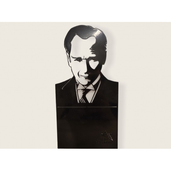 AYYBUU Atatürk Büstü Lazer Kesim Metal Masaüstü Dekor