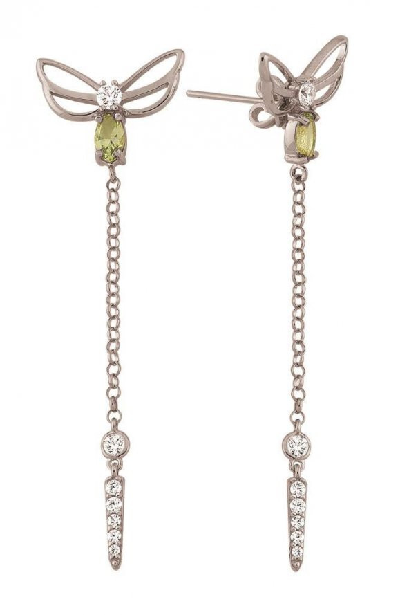 Piano Jewellery Maman Kelebek Altın Küpe 14 Ayar