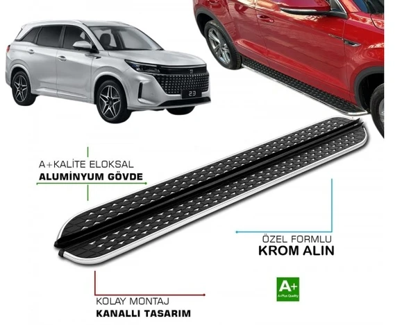 DFSK E5 PHEV 2024 2025 2026 2027 ARACA ÖZEL YAN BASAMAK DMD ürün görseli 1