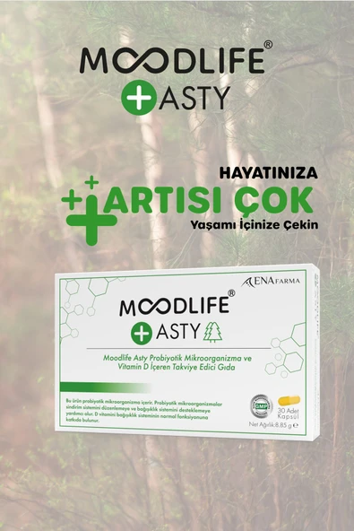 Moodlife Asty için Probiyotik Destek 30 Kapsül