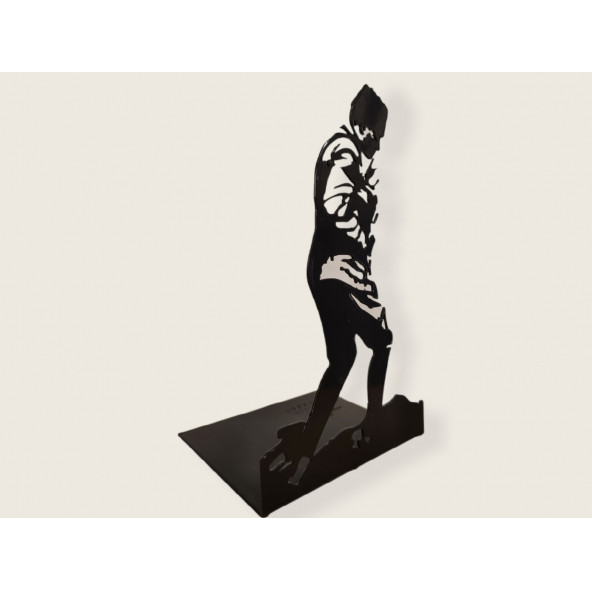 AYYBUU Atatürk Silüeti Lazer Kesim Metal Masaüstü Dekor