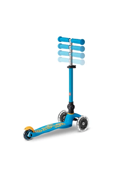 Micro Mini Scooter Deluxe Foldable 3 Tekerlekli Scooter LED Ocean Blue Mavi 2-5 Yaş - 5