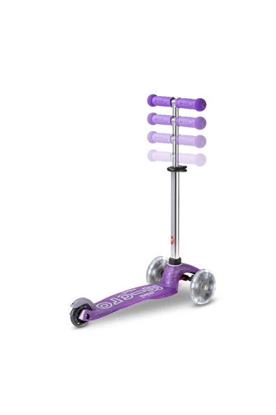 Micro Mini Deluxe 3 Tekerlekli Scooter Fairy Glitter Led Mor  Mor 2-5 Yaş - 2