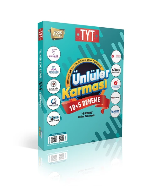 Ünlüler 2025 TYT 10 + 5 Deneme Ünlüler Karması