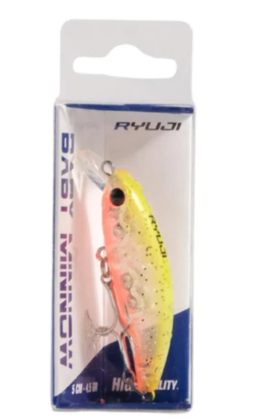 Ryuji Baby Minnow Sinking 5cm 4.5gr Maket Yem LEMON SHINER - Resim 2