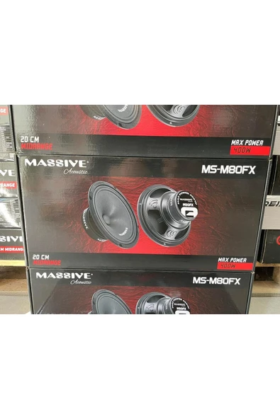 Massıve MS-M80FX Oto Midrange 20CM 400 Watt (150 Rms) 2 Adet - 3