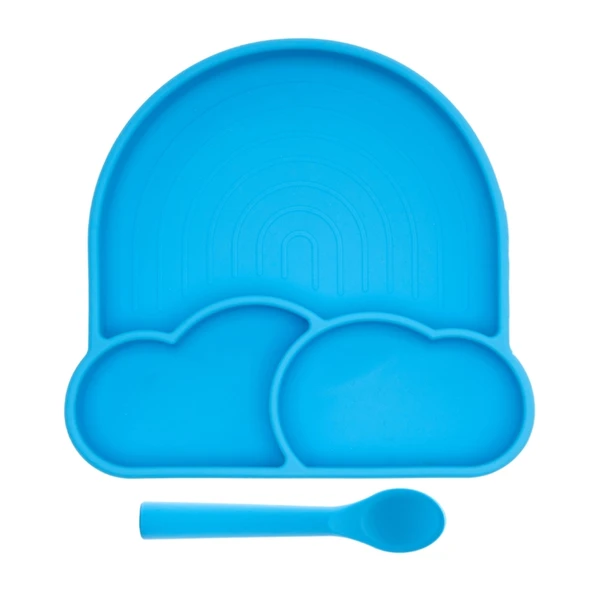 Babychefs Silikon Bebek Beslenme Seti 6 Parça-Mavi - 9