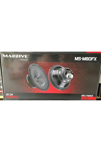 Massıve MS-M80FX Oto Midrange 20CM 400 Watt (150 Rms) 2 Adet