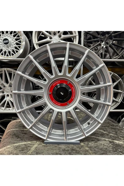 kormetal 17 inç 5x100 OZ OLYMPUS POLO EGEA İBİZA UYUMLU Gümüş Jant Modeli Seat Fiat (4 ADET) Uyumlu
