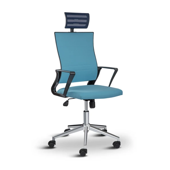 Asbir Mobilya Rigel Başlıklı Metal Ayaklı Ev Ve Ofis Koltuğu Çalışma Koltuğu - 3