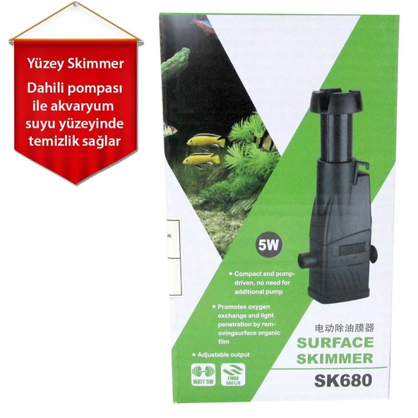 SK-680 VENUSAQUA YÜZEY EMİCİ FİLTRE