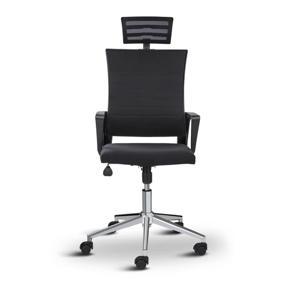 Asbir Mobilya Rigel Başlıklı Metal Ayaklı Ev Ve Ofis Koltuğu Çalışma Koltuğu