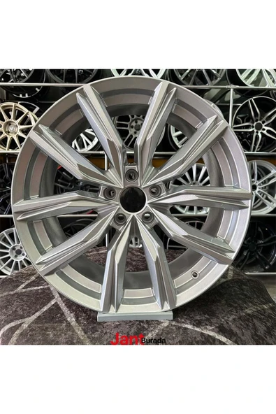 arceo 17" (inç) 5x100 KAPSTADT Uyumlu  WOLKSVA POLO İBİZA EGEA DOBLO UYUMLU Gümüş Jant Modeli 4 ADET