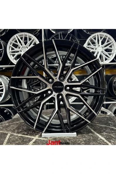 arceo 19" (inç) 5x108 ARCEO VALENCİA FOCUS MONDEO TİGGO VE OMODA UYUMLU Siyah Elmas Kesim Jant Modeli Ford