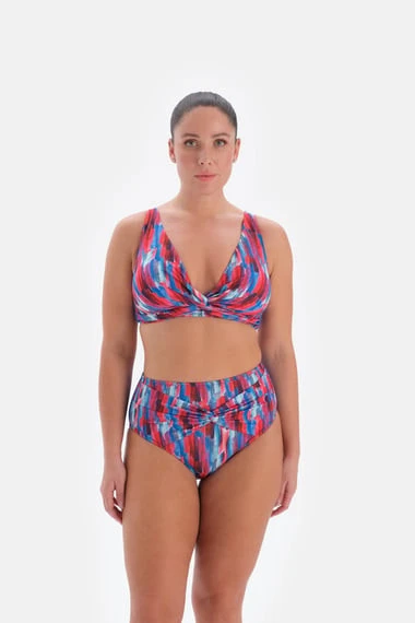 Eros Yüksek Bel Toparlayıcı Üçgen Bikini Takımı