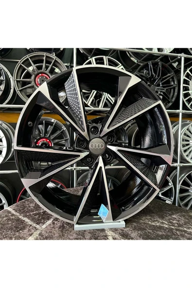 kormetal 17" (inç) 5x100 AUDİ RS POLO İBİZA UYUMLU Siyah Elmas Kesim Jant  ( 4 ADET FİYATIDIR)
