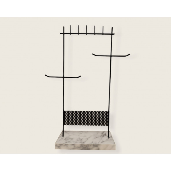 AYYBUU Kapsamlı Takı Standı Takı Organizer Siyah/Beyaz