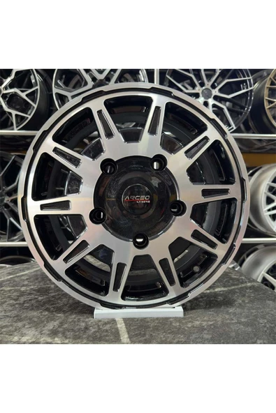 arceo 16" (inç) 5x160 ARCEO LT TRANSİT CUSTOM UYUMLU Siyah Elmas Kesim Jant Modeli Ford 4 ADET