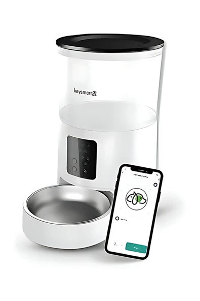 Arçelik Keysmart Pets  Key P 102 Wifi ' Li Evcil Hayvan Otomatik Mama Kabı Beyaz
