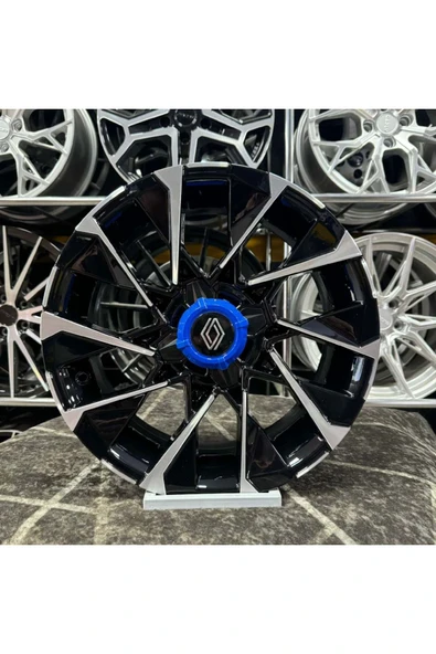 kormetal 16" (inç) 4x100 CLİO 6 TECHNO ESPRİT ALPİNE Siyah Elmas Kesim Jant Modeli Renault clio