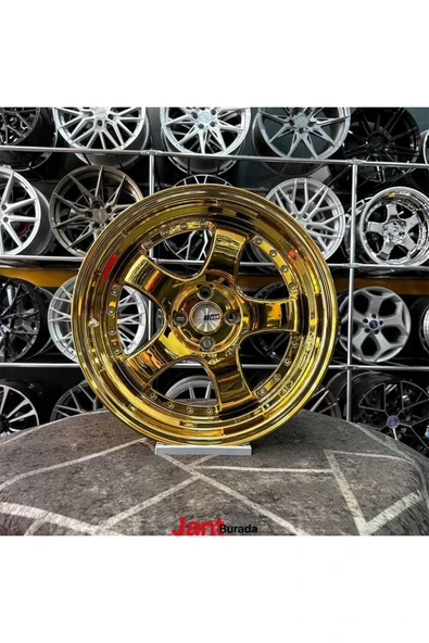 KROM 17" (inç) 4x100 SSR GOLD KROM JANT CLİO CİVİC UYUMLU Jant Modeli Renault Honda - (4 ADET)