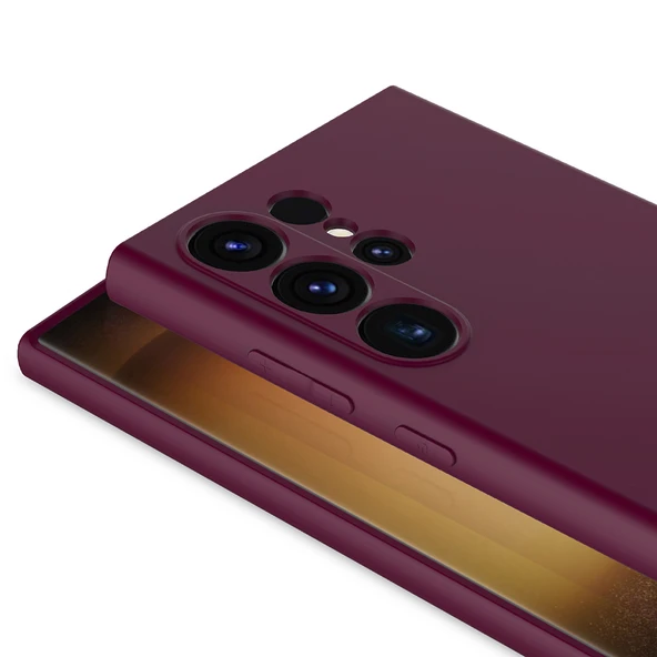 Samsung Galaxy S25 Ultra Kılıf Lansman içi Kadife Silikon Zr-Mara - Resim 3