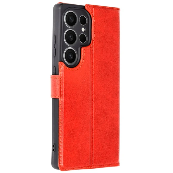 Samsung Galaxy S25 Ultra Kılıf Kapaklı Cüzdanlı Standlı Kılıf Azn-TrendS - Resim 2