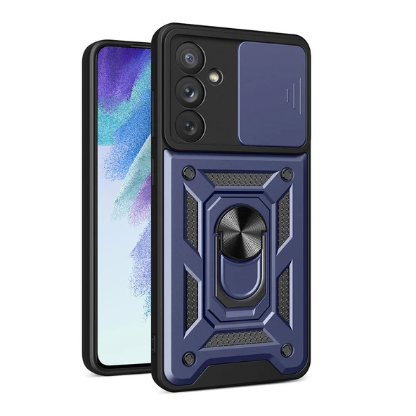Samsung Galaxy A54 Kılıf Kamera Korumalı Standlı Zr-SrVega