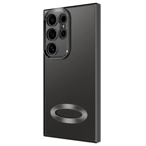 Samsung Galaxy S24 Ultra Kılıf Kamera Korumalı Logo Gösteren Silikon Zr-Omega - Resim 2