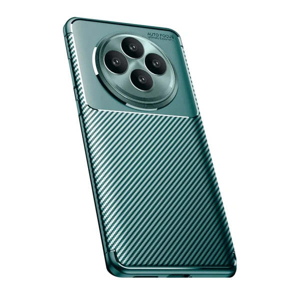 Oppo Reno 11 FS Kılıf Karbon Görünümlü Silikon Kılıf Zr-Ngro