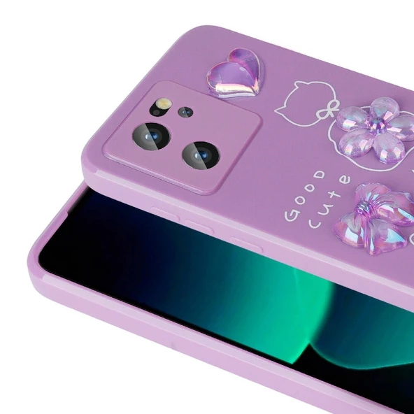 Xiaomi Mi 13T / Mi 13T Pro Kılıf Kabartma Figürlü Parlak Zr-Toys - Resim 2